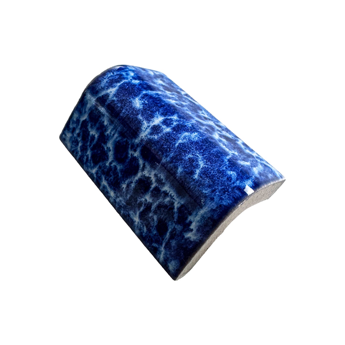 Luminous Corners Series Blue External Corner Crystalline Glazed Porcelain