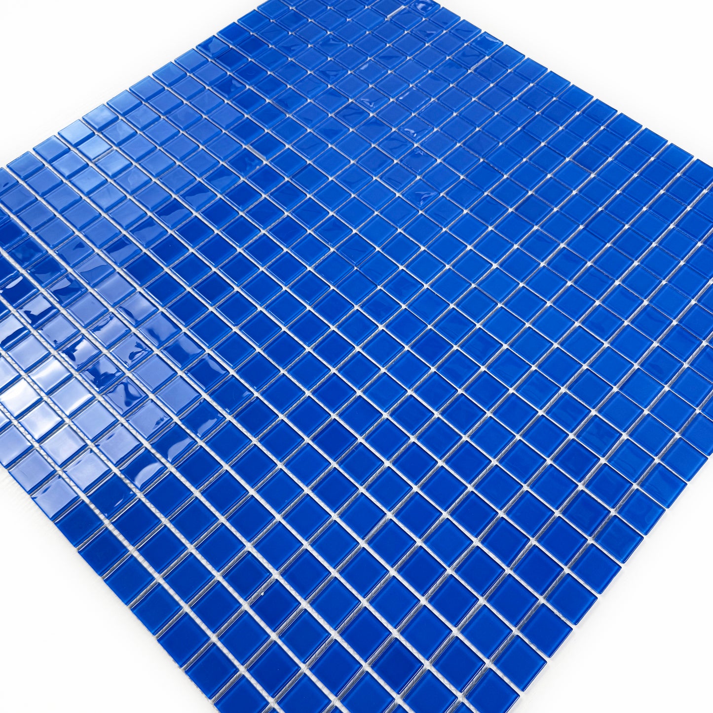 Azure Enchantment Series Royal Blue Crystal Glass Mosaic