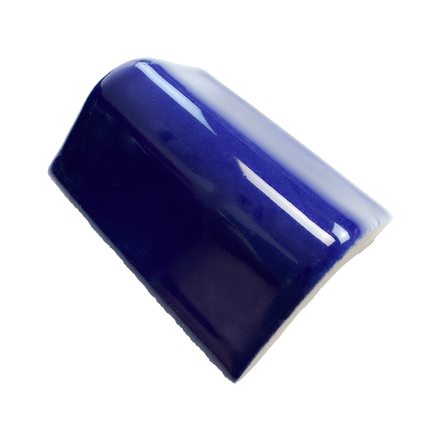Luminous Corners Series Dark Blue Plain Internal Corner Glazed Porcelain