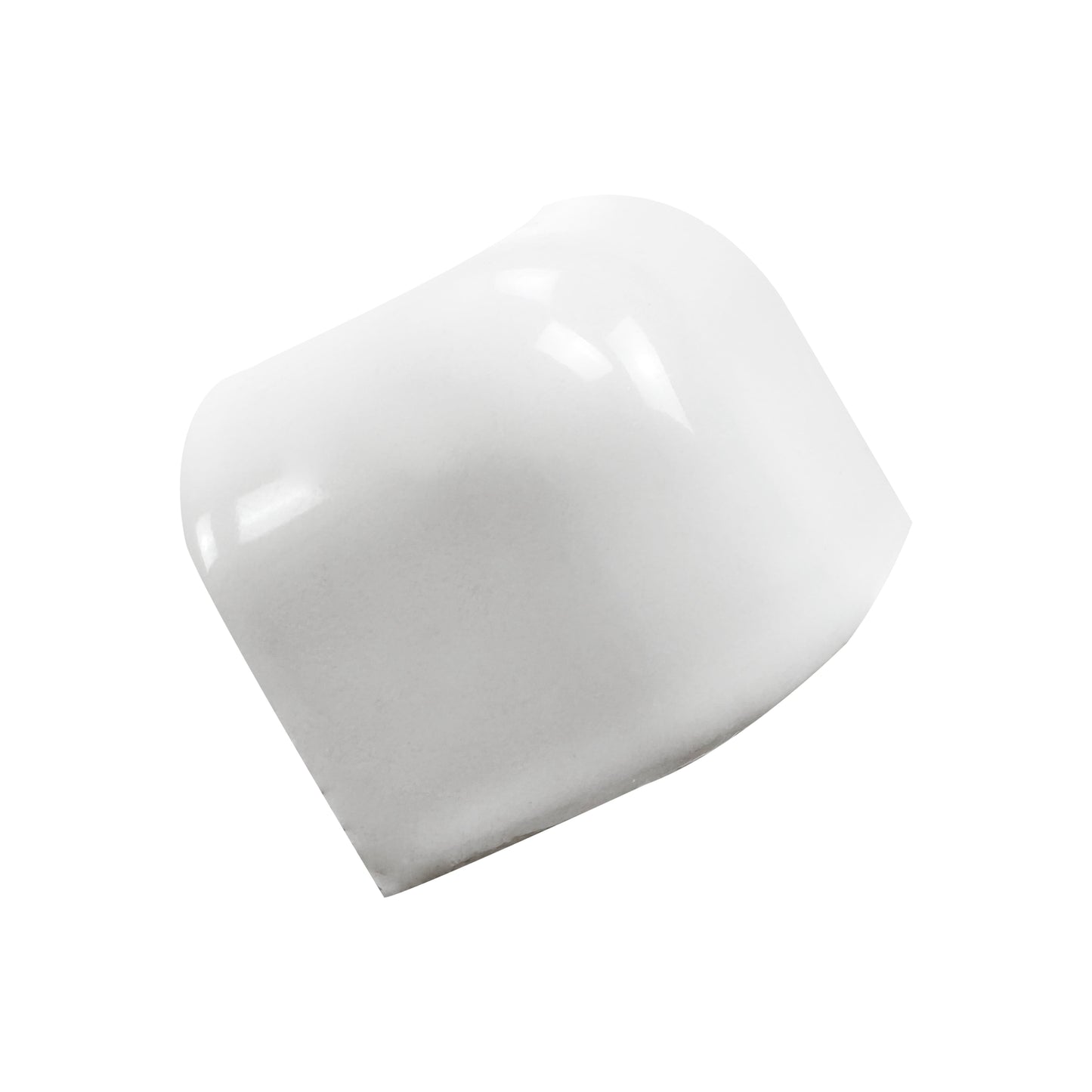 Luminous Corners Series White Plain Small Three-Way External Corner Glazed Porcelain