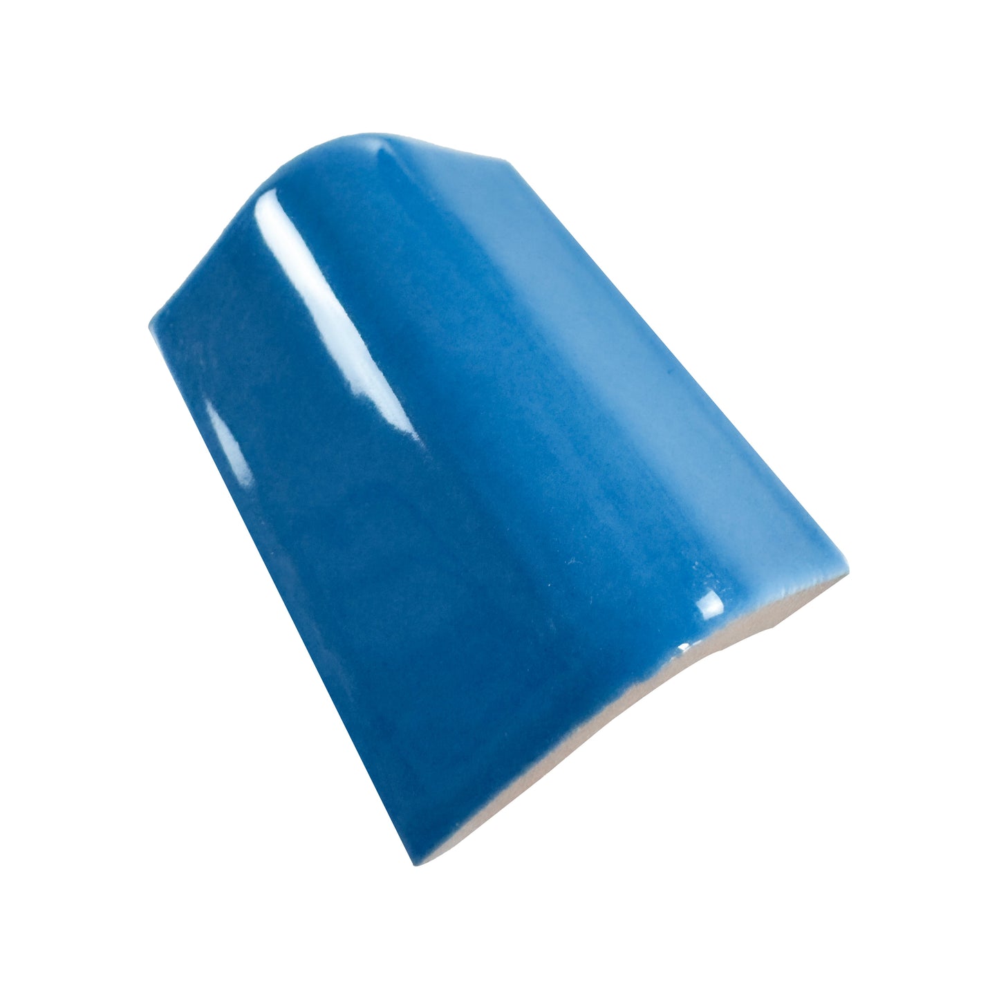 Luminous Corners Series Light Blue Plain External Corner Glazed Porcelain