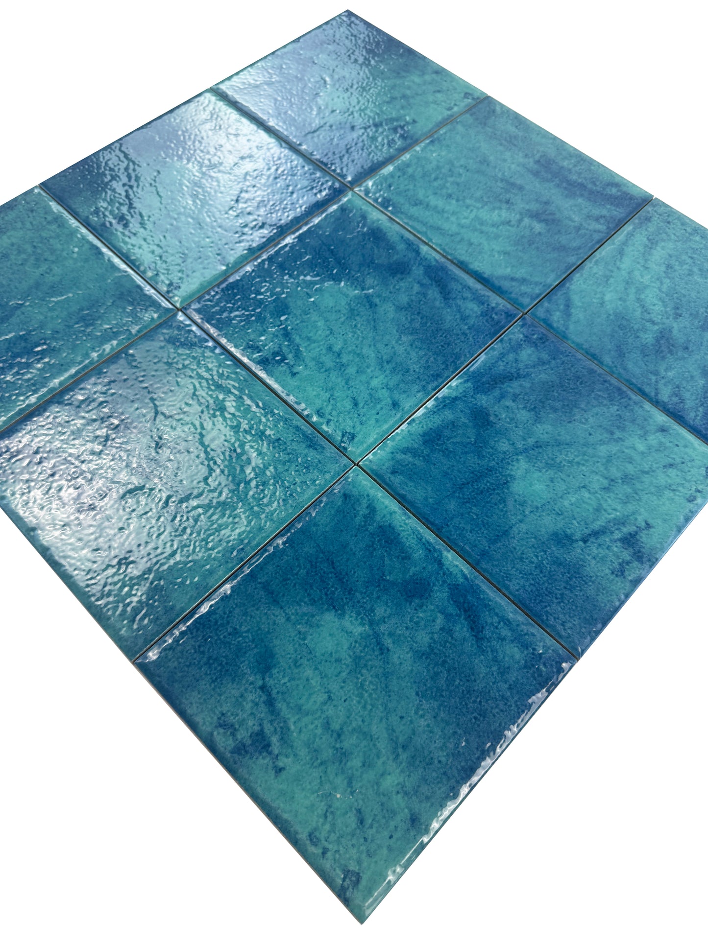 Majestic Natural Series Tiffany blue & french blue mixed natural gradients design Porcelain tile