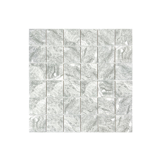 Majestic Naturale Myanmar Grey Stone Pattern Flate Surface Porcelain Mosaic
