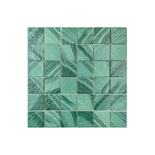 Majestic Naturale Mozambico Forest Green Stone Pattern Porcelain Mosaic