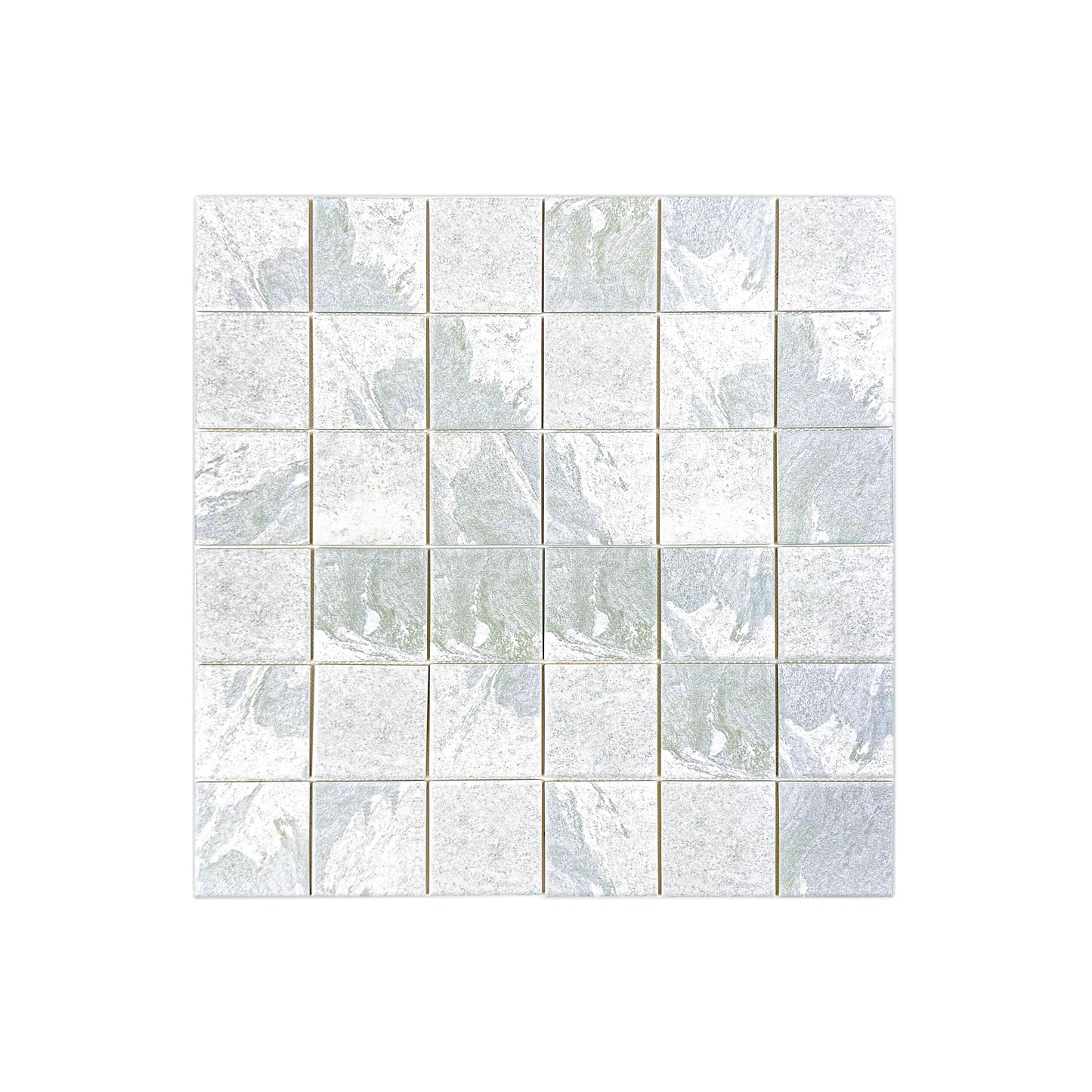 Majestic Naturale Glacier Grey Stone Pattern Flat Surface Porcelain Mosaic