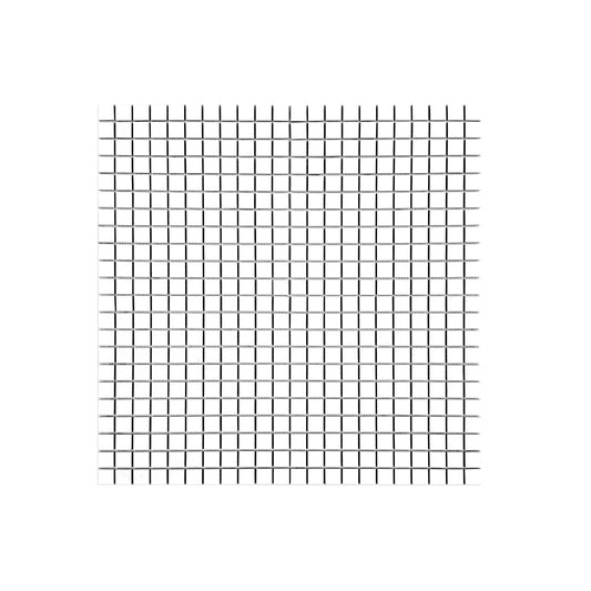 white porcelain mosaic on a white background