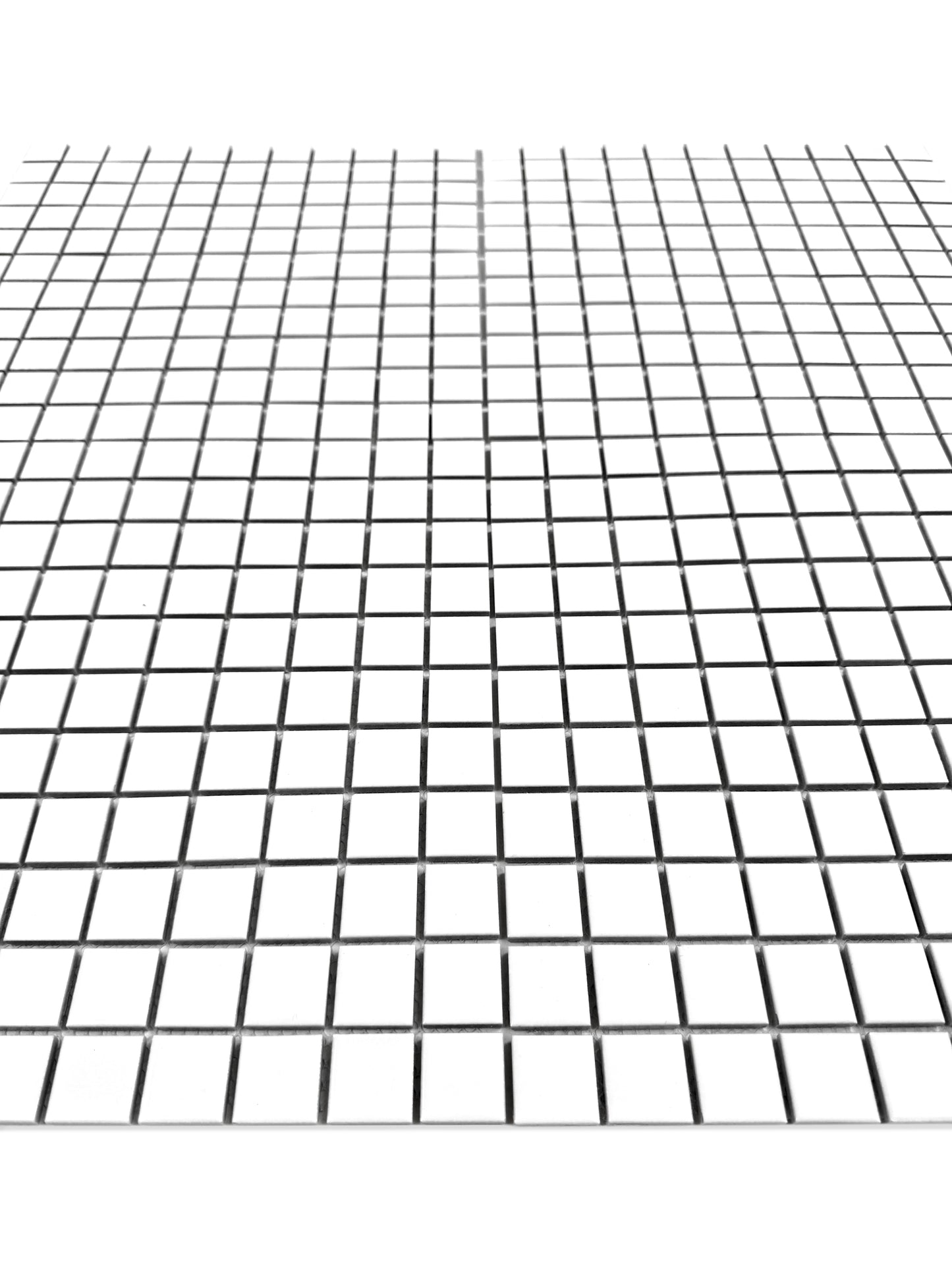 white mosaic tile on a white background
