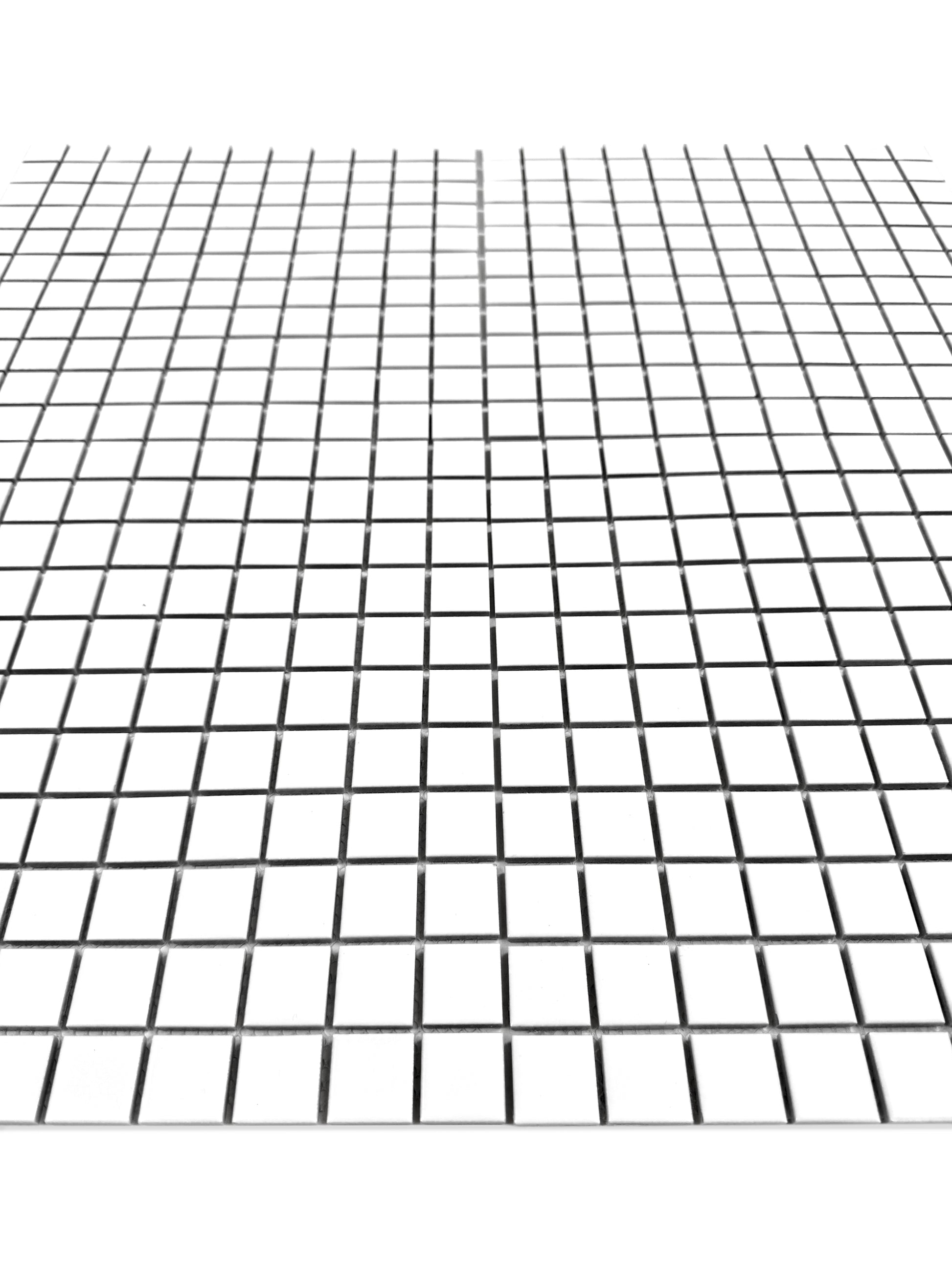 white mosaic tile on a white background