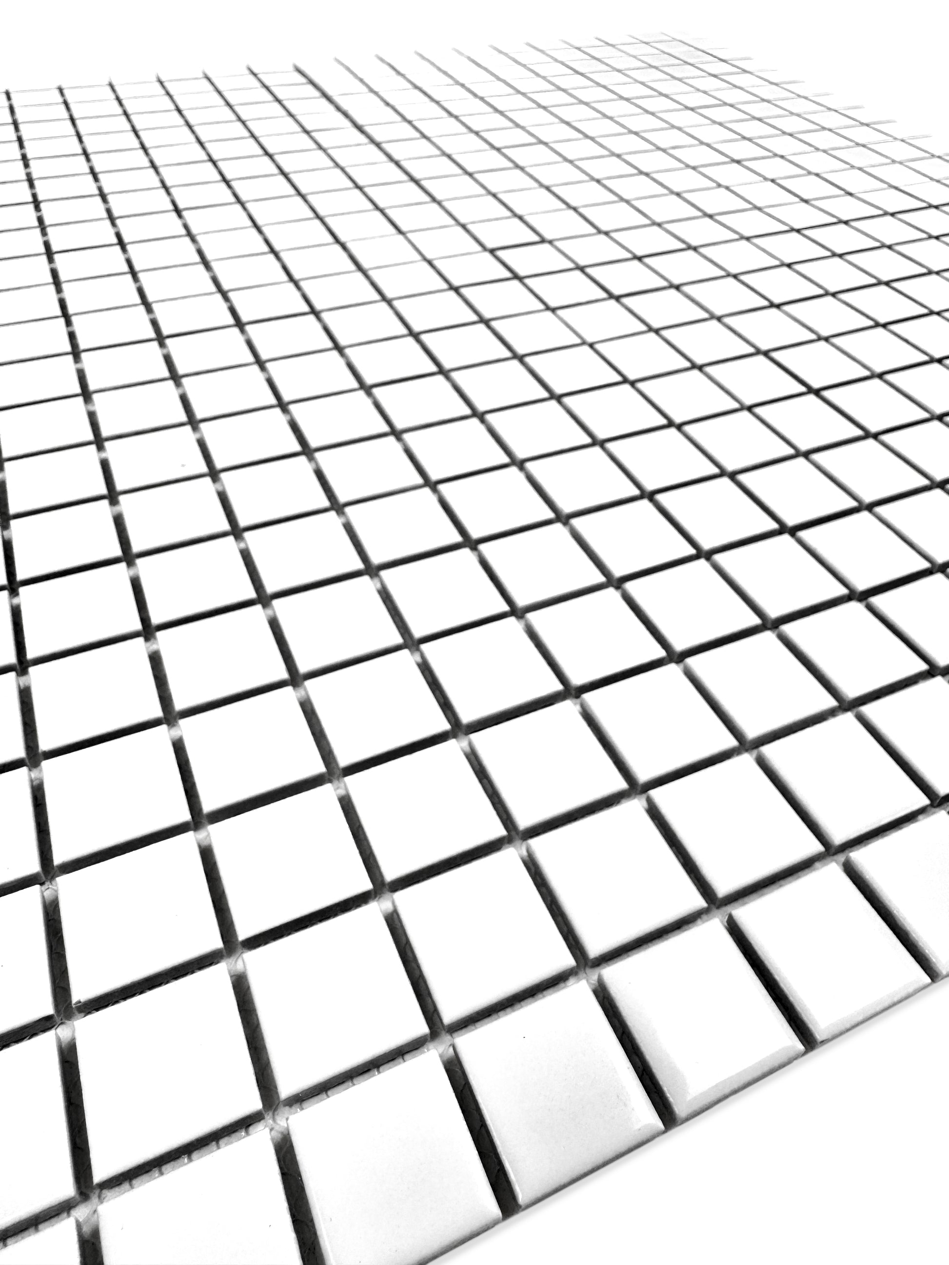  white mosaic on a white background
