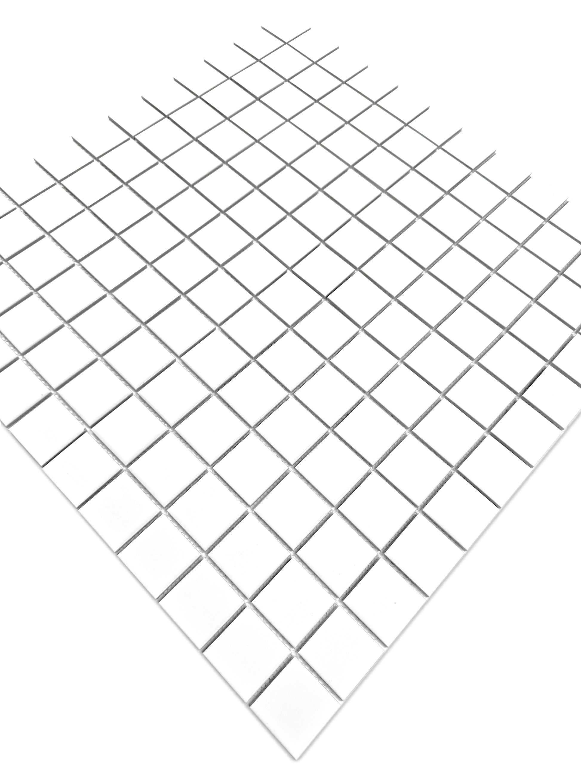 white mosaic on a white background