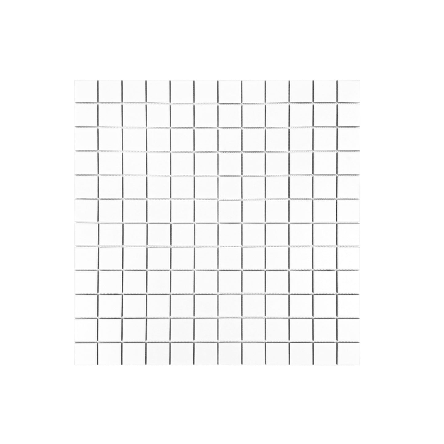 white mosaic tile in a white background