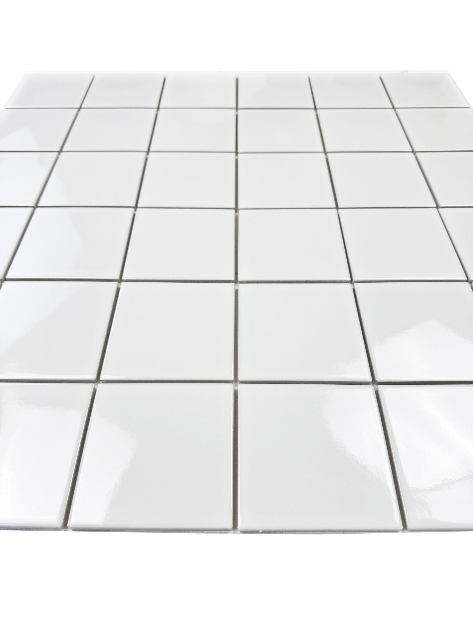 white mosaic on a white background