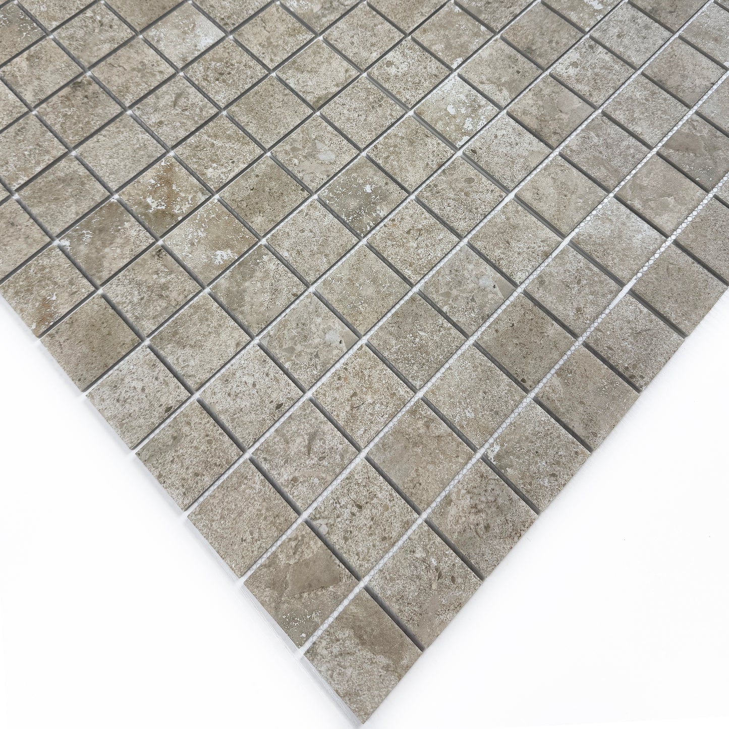 Limestone Porcelain Tile Series Medium Beige Flat Surface Matt Porcelain Mosaic