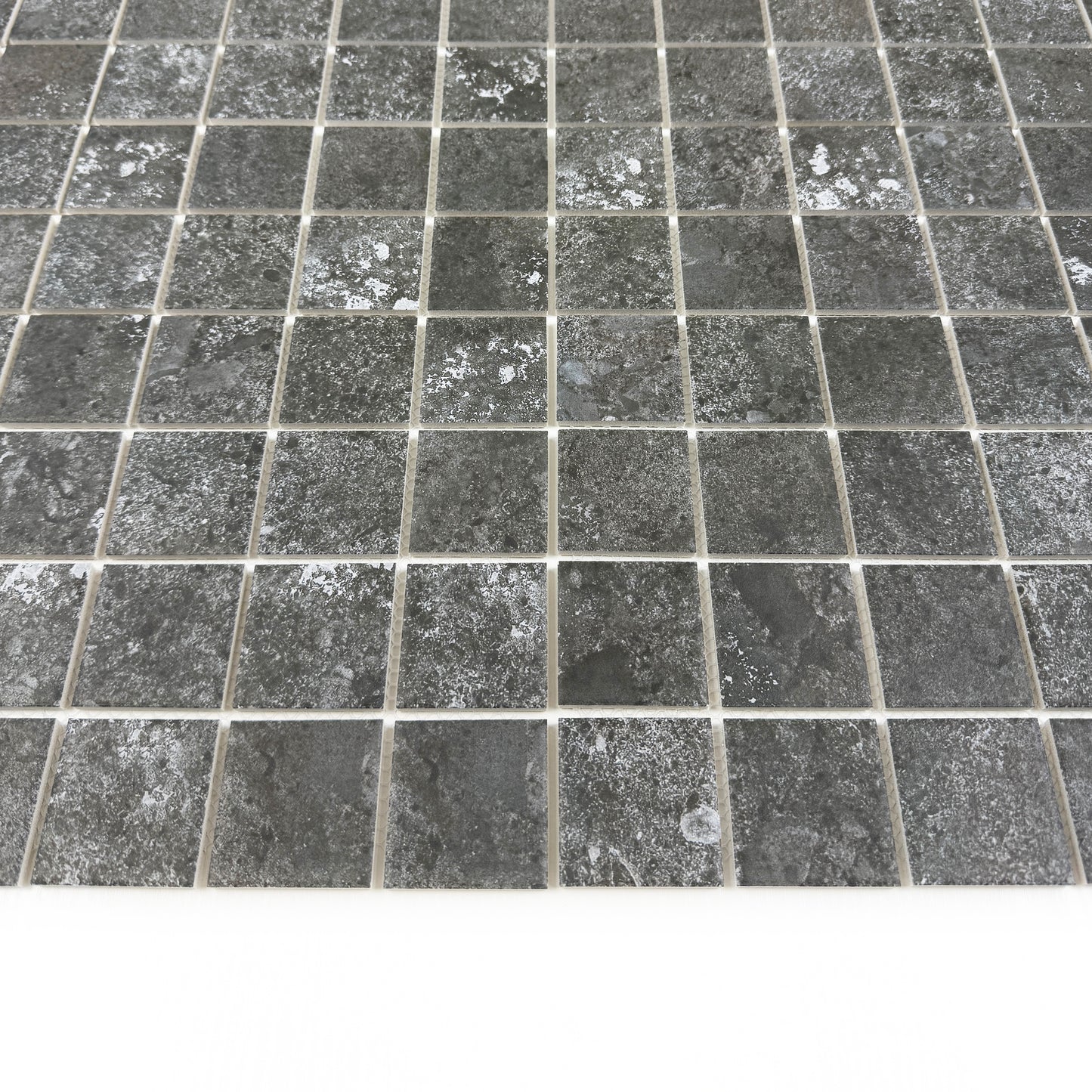 Limestone Porcelain Tile Series Grey  Flat Surface Matt Porcelain Mosaic