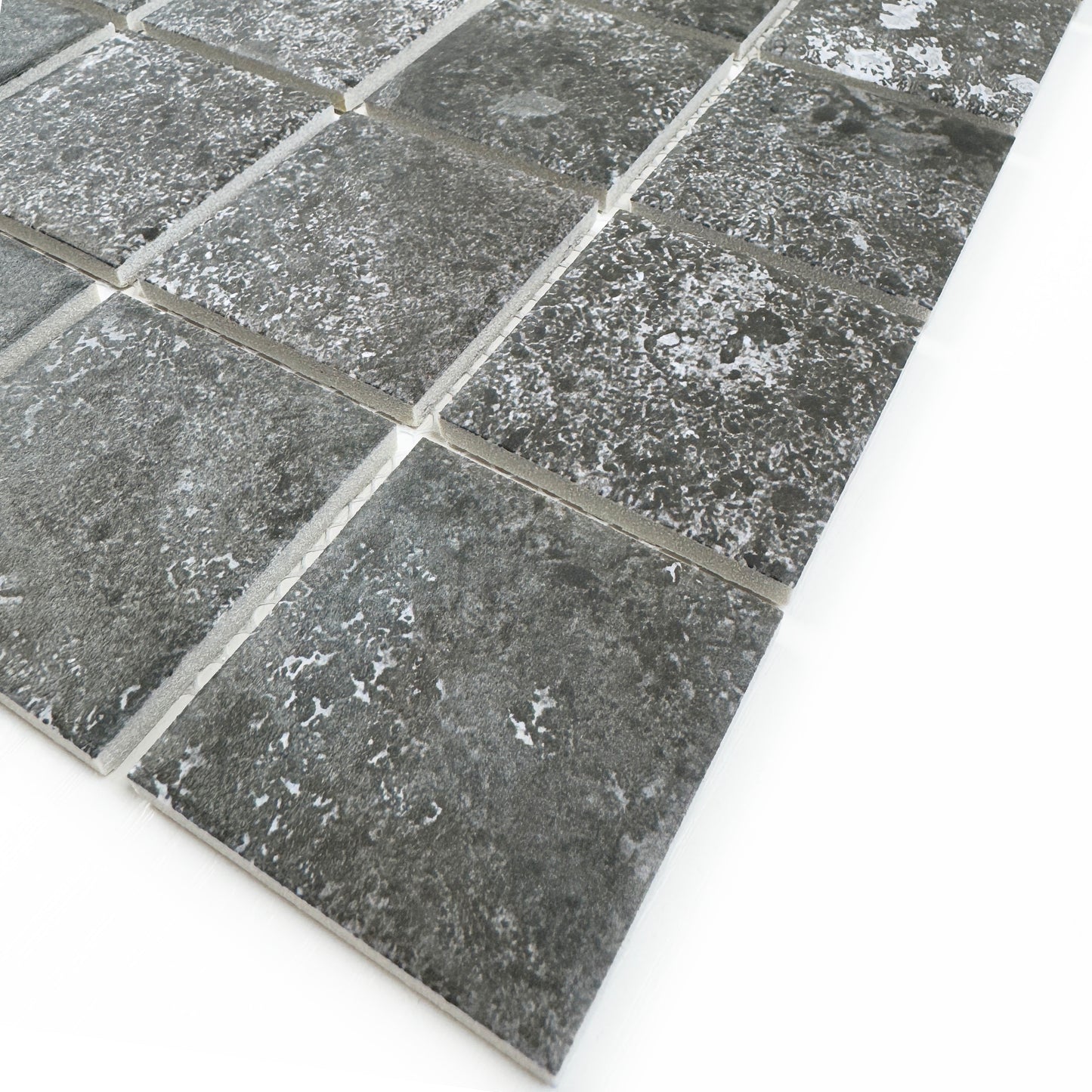 Limestone Porcelain Tile Series Grey  Flat Surface Matt Porcelain Mosaic