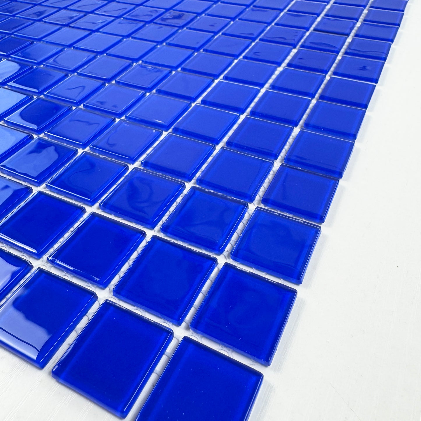 Azure Enchantment Series Klein Blue Crystal Glass Mosaic