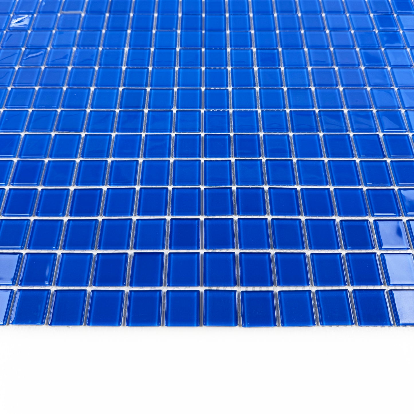 Azure Enchantment Series Royal Blue Crystal Glass Mosaic