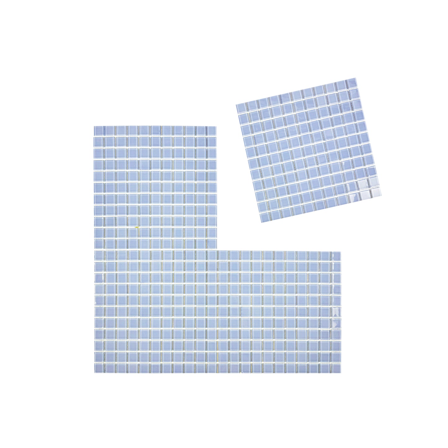 Azure Enchantment Series Sky Blue Crystal Glass Mosaic