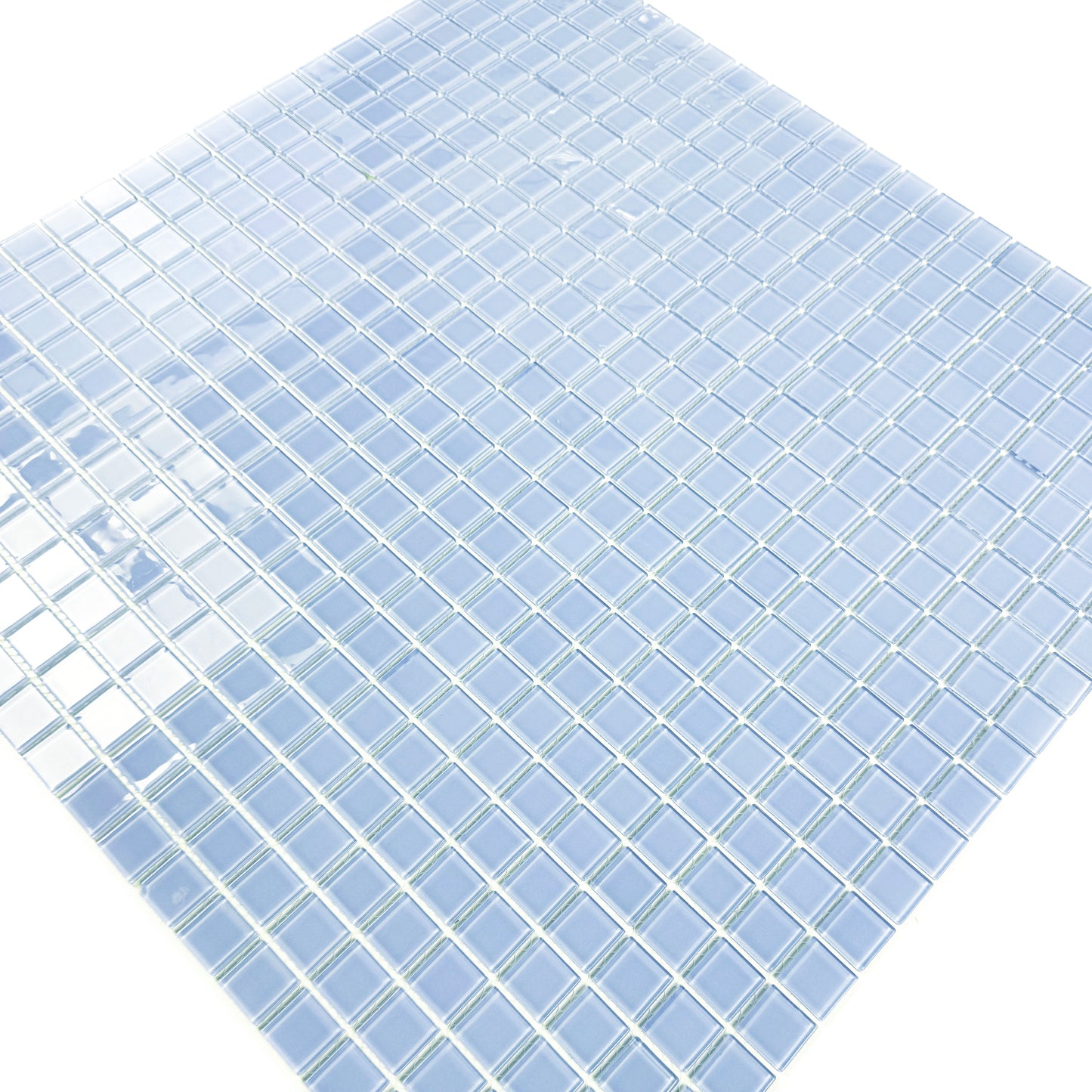 Azure Enchantment Series Sky Blue Crystal Glass Mosaic