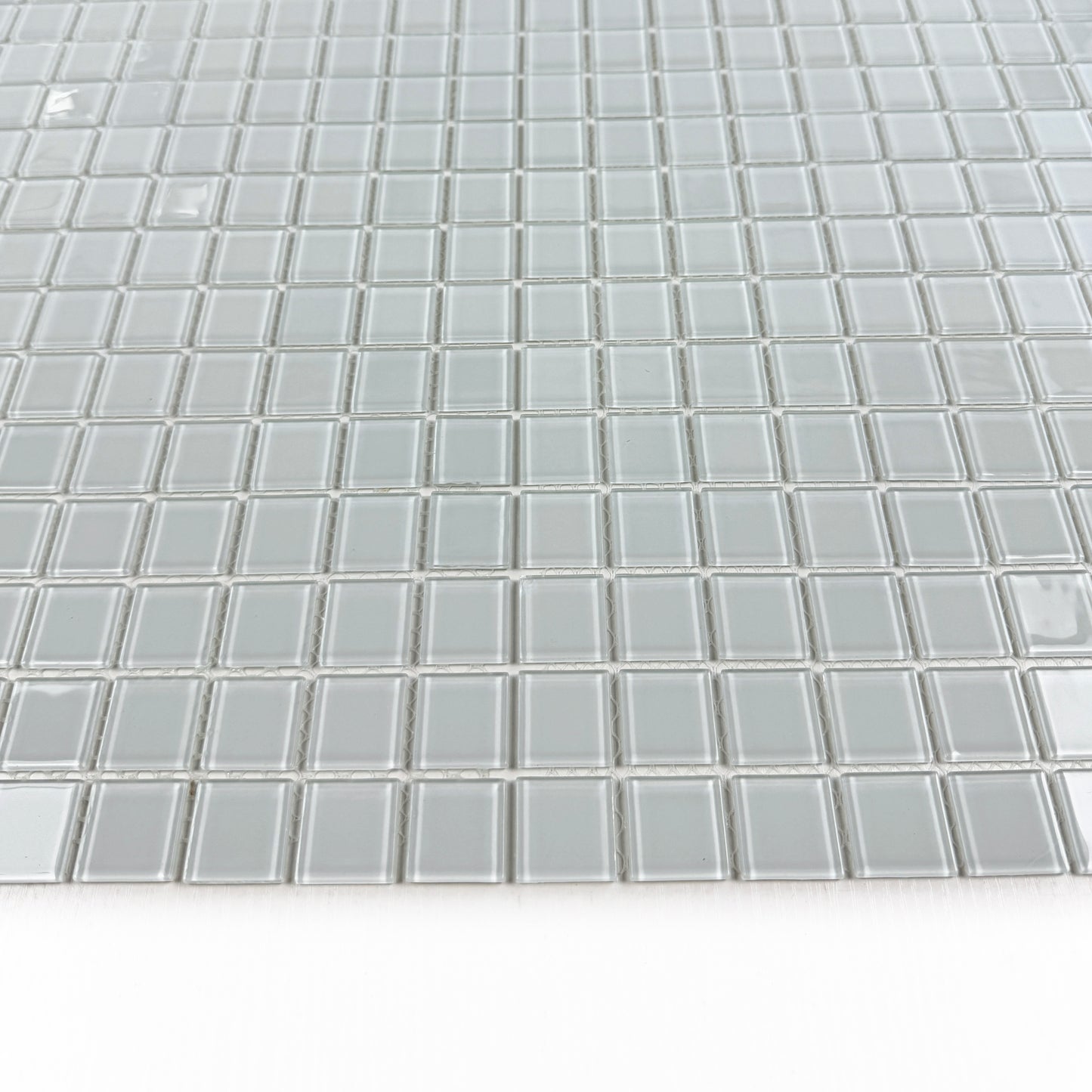 Azure Enchantment Series White Crystal Glass Mosaic