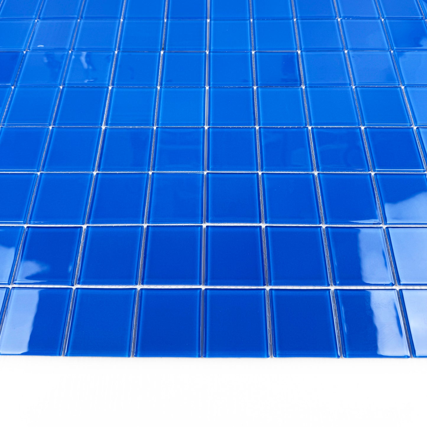 Azure Enchantment Series French Blue Crystal Glass Mosaic