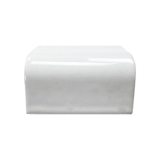 Luminous Corners Series  White Plain External Corner Glazed Porcelain
