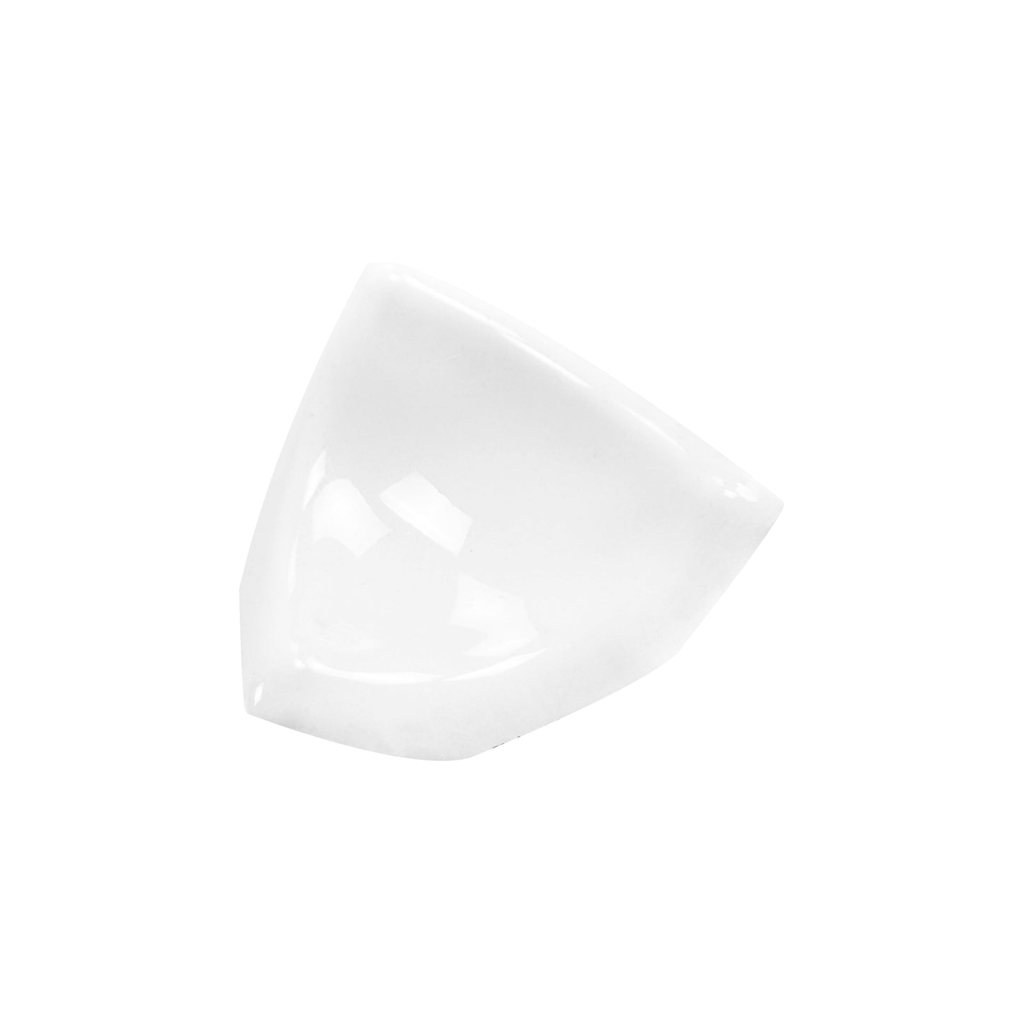 Luminous Corners Series  White Plain Small Three-Way Internal Corner Glazed Porcelain