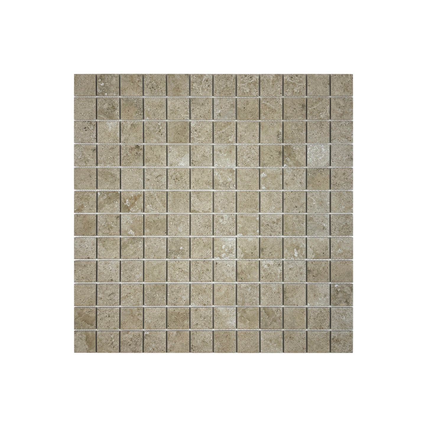 Limestone Porcelain Tile Series Medium Beige Flat Surface Matt Porcelain Mosaic
