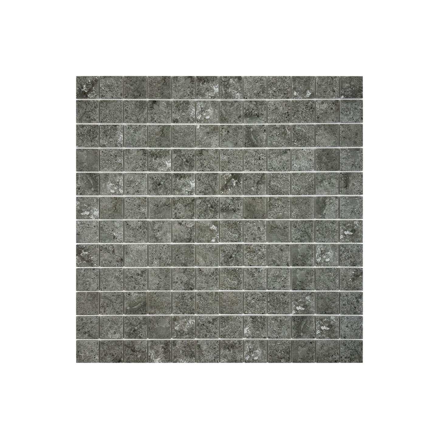 Limestone Porcelain Tile Series Dark Grey Flat Surface Matt Porcelain Mosaic
