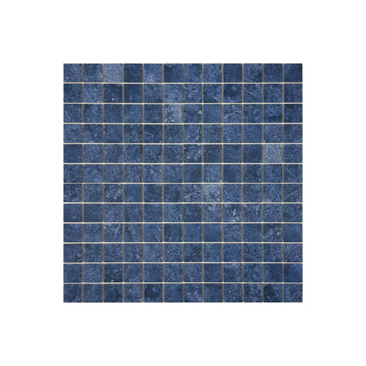 Limestone Porcelain Tile Series Blue  Flat Surface Matt Porcelain Mosaic