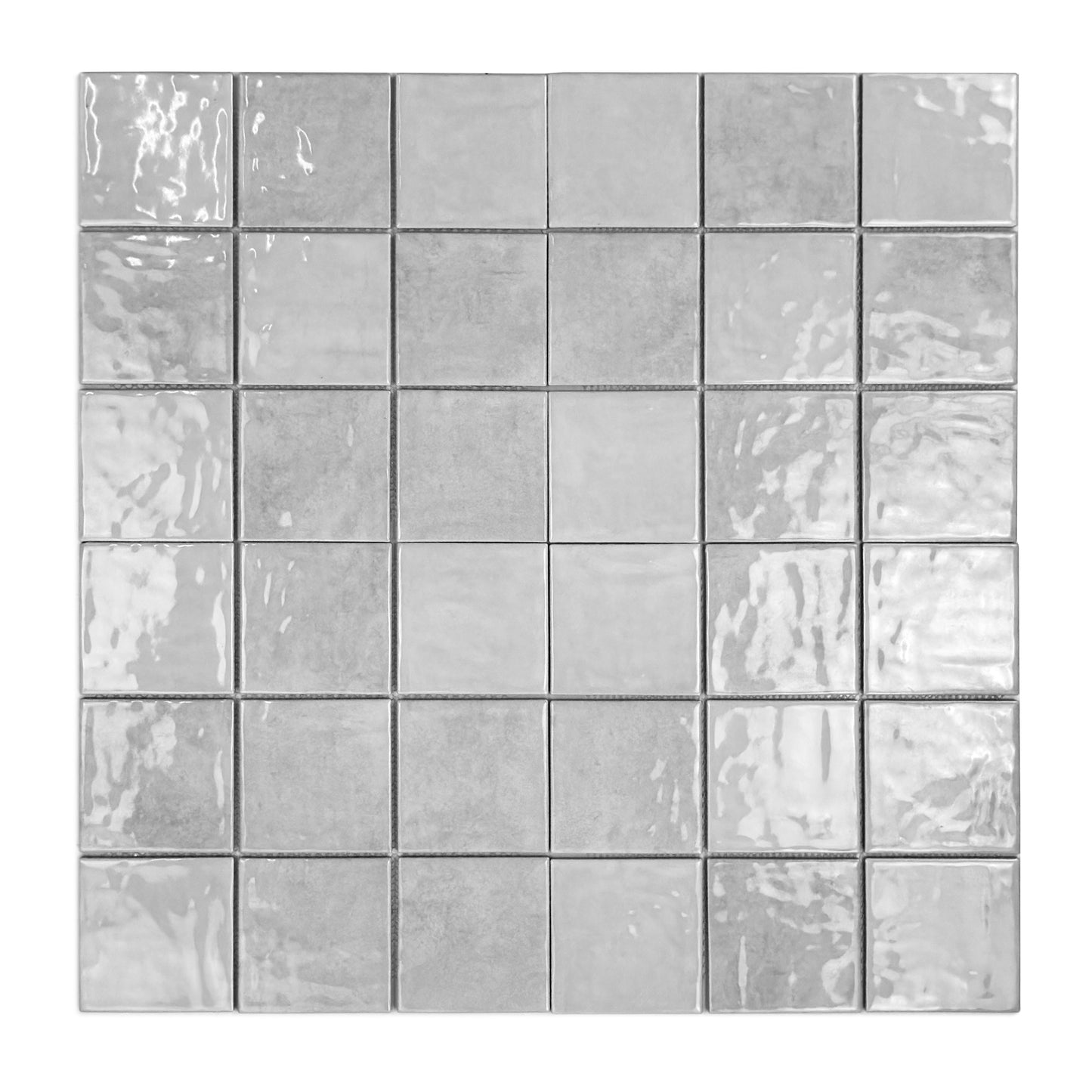 Burano Series Grey White Natural Gradient Porcelain Mosaic