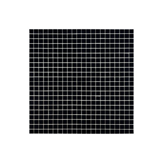 Azure Enchantment Series Black Crystal Glass Mosaic