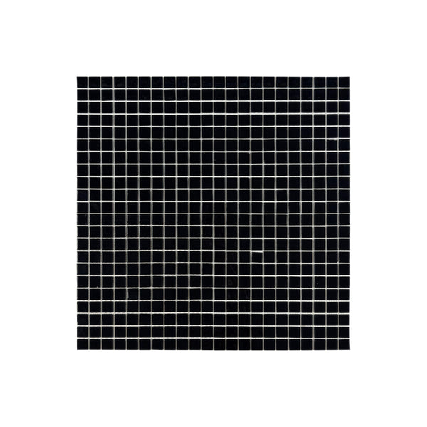 Azure Enchantment Series Black Crystal Glass Mosaic
