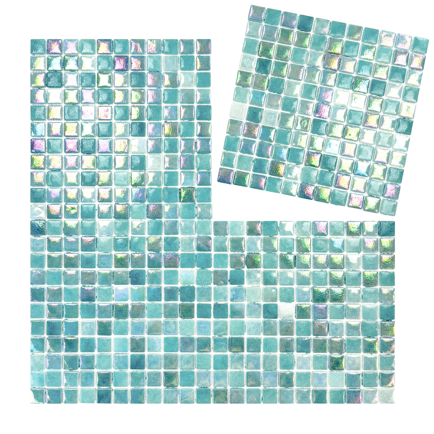 Regal Europe Series Saga Green Glossy Recycled Glass Mosaic
