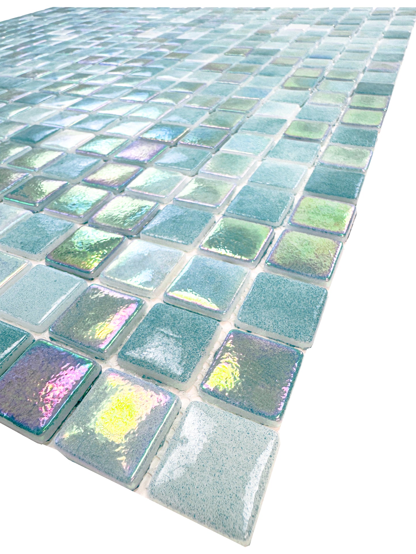 Regal Europe Series Saga Green Glossy Recycled Glass Mosaic
