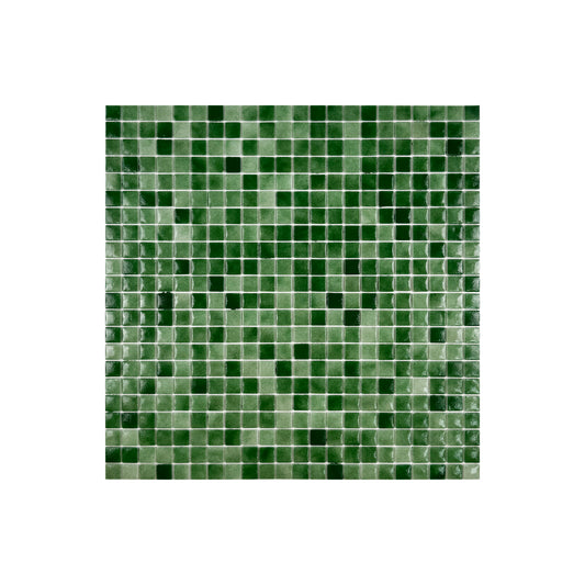 Regal Europe Series Fern Green & Moss Green Mixed Glossy Recycled Glass Mosaic