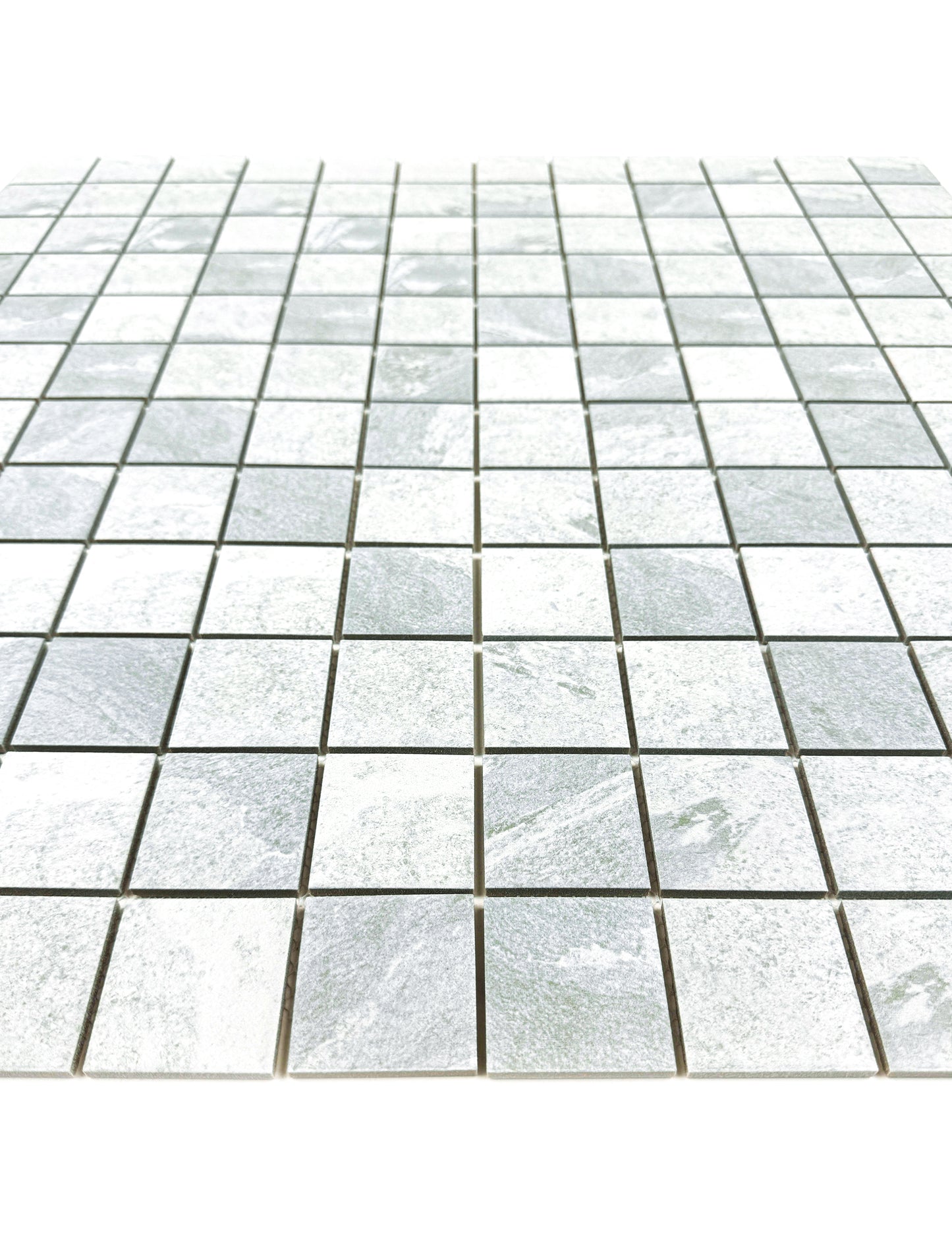 Majestic Naturale Glacier Grey Stone Pattern Flat Surface Porcelain Mosaic