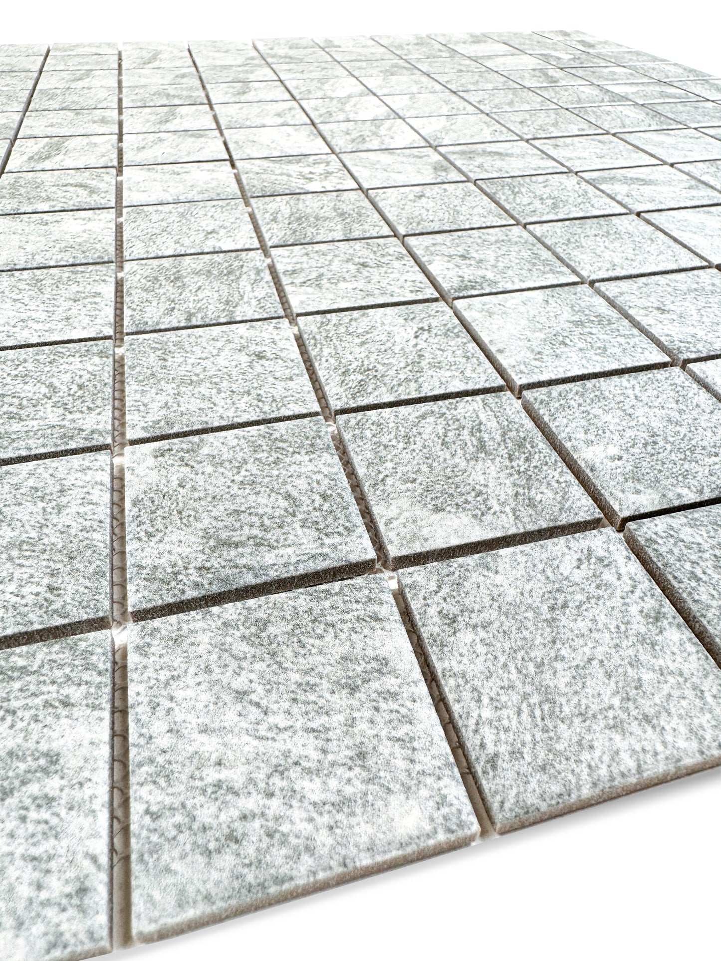 Majestic Naturale Myanmar Grey Stone Pattern Flate Surface Porcelain Mosaic