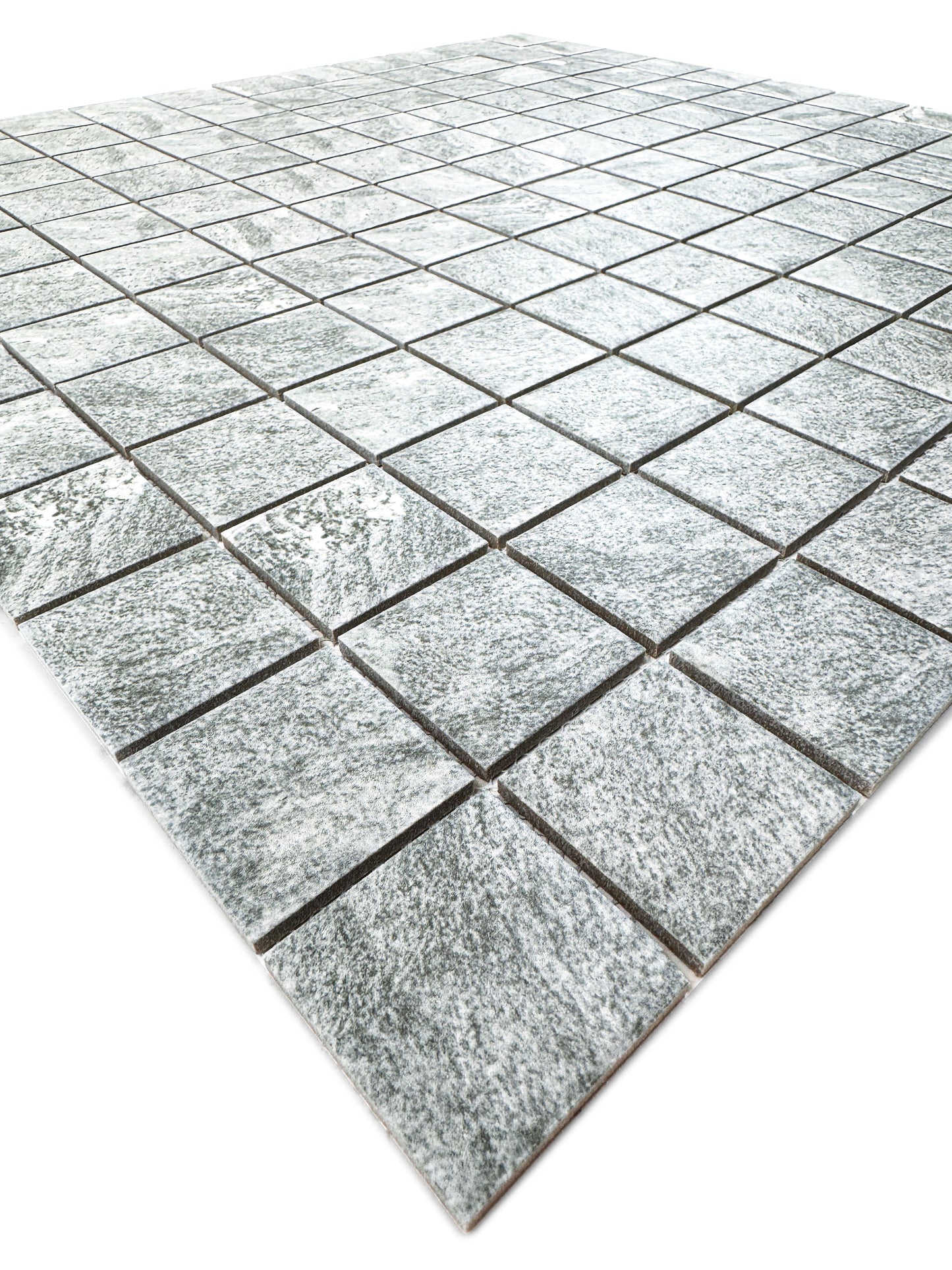Majestic Naturale Myanmar Grey Stone Pattern Flate Surface Porcelain Mosaic