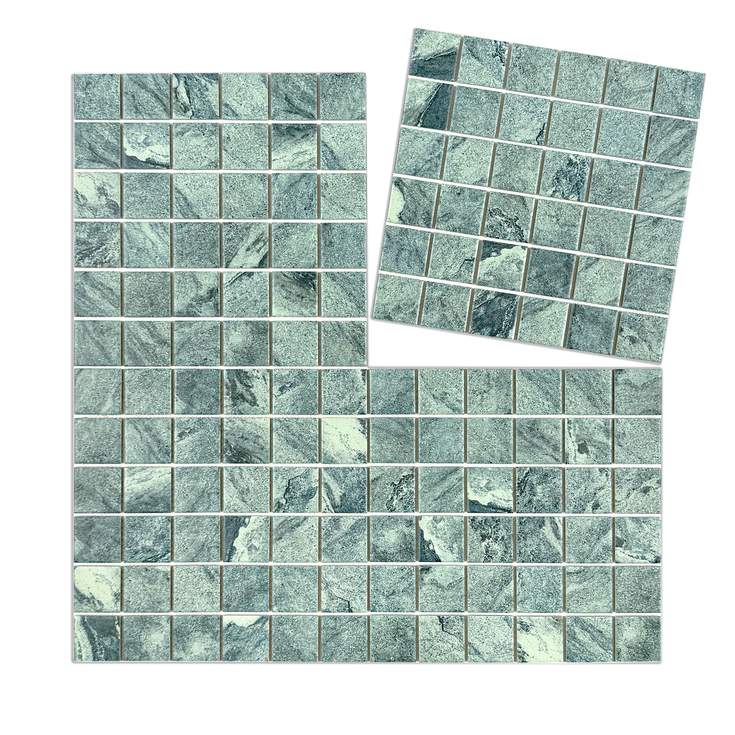 Majestic Naturale Series Bali Green Stone Pattern Flate Surface Porcelain Mosaic