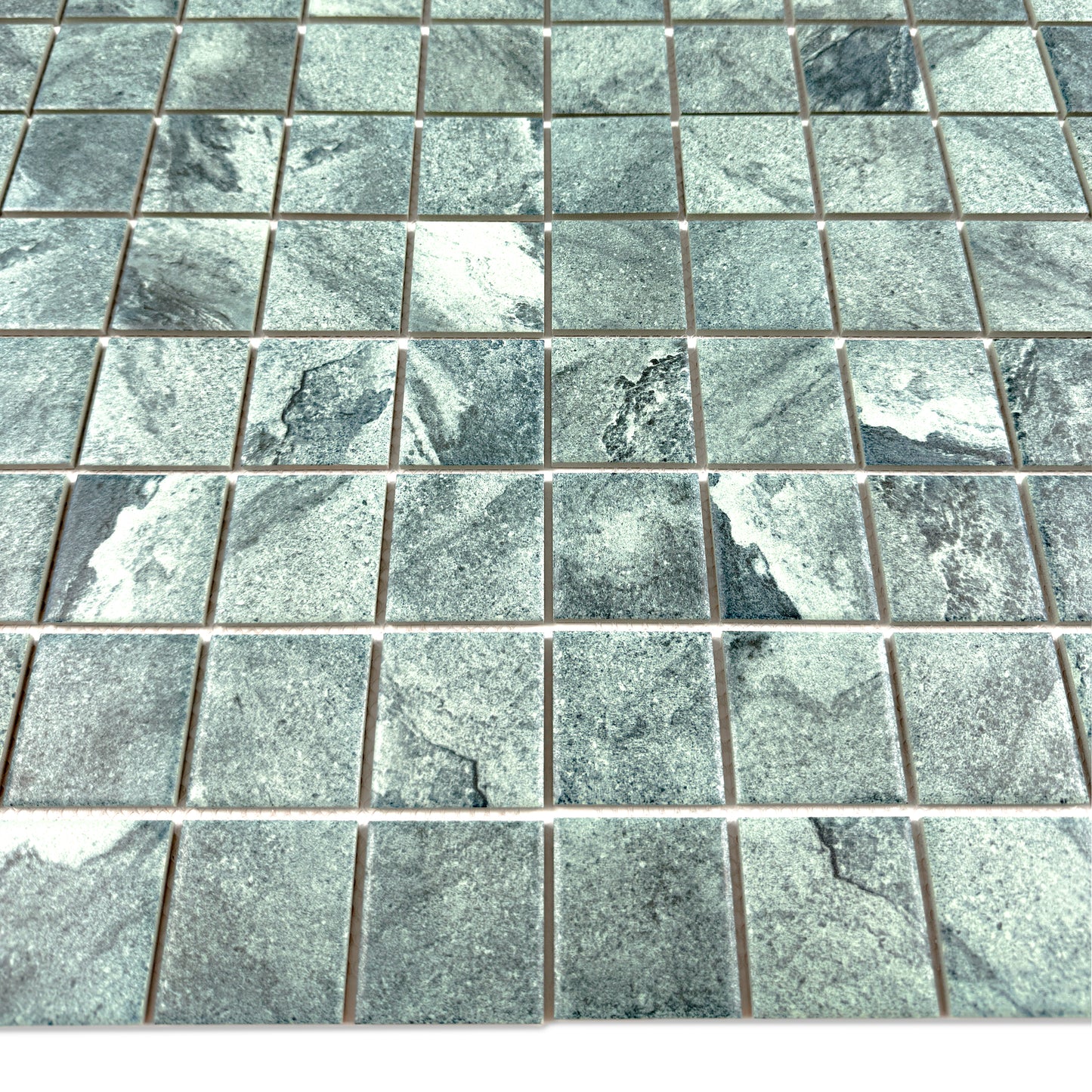 Majestic Naturale Series Bali Green Stone Pattern Flate Surface Porcelain Mosaic