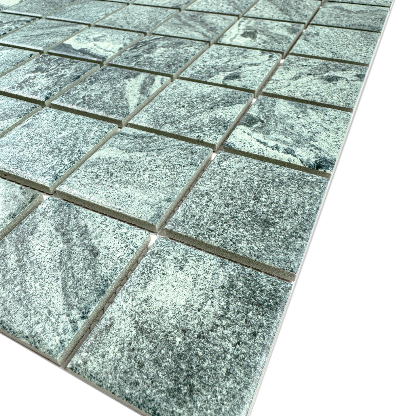 Majestic Naturale Series Bali Green Stone Pattern Flate Surface Porcelain Mosaic