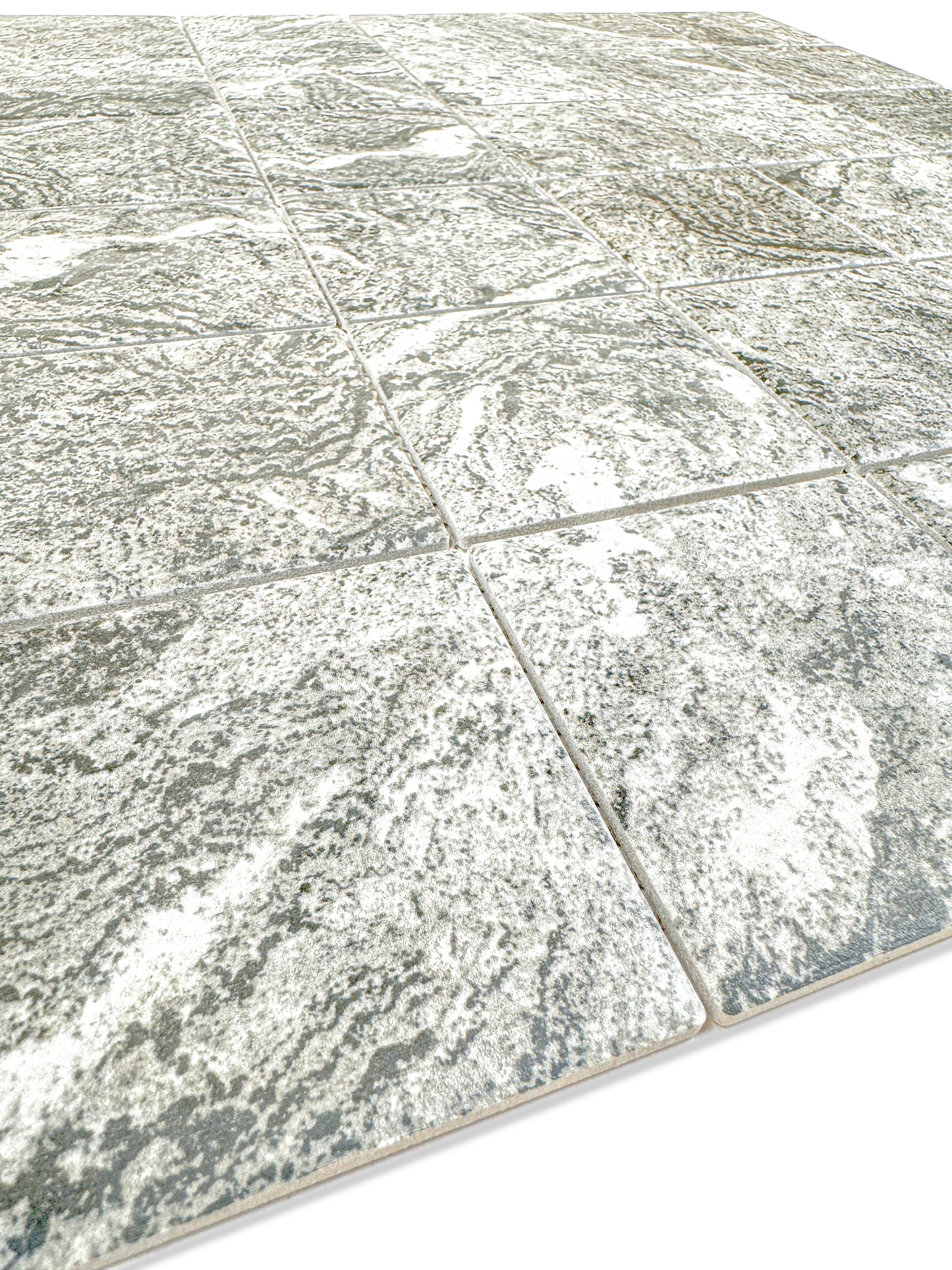 Majestic Naturale Light Black And Light  Brown Mixed Stone Pattern Porcelain Mosaic