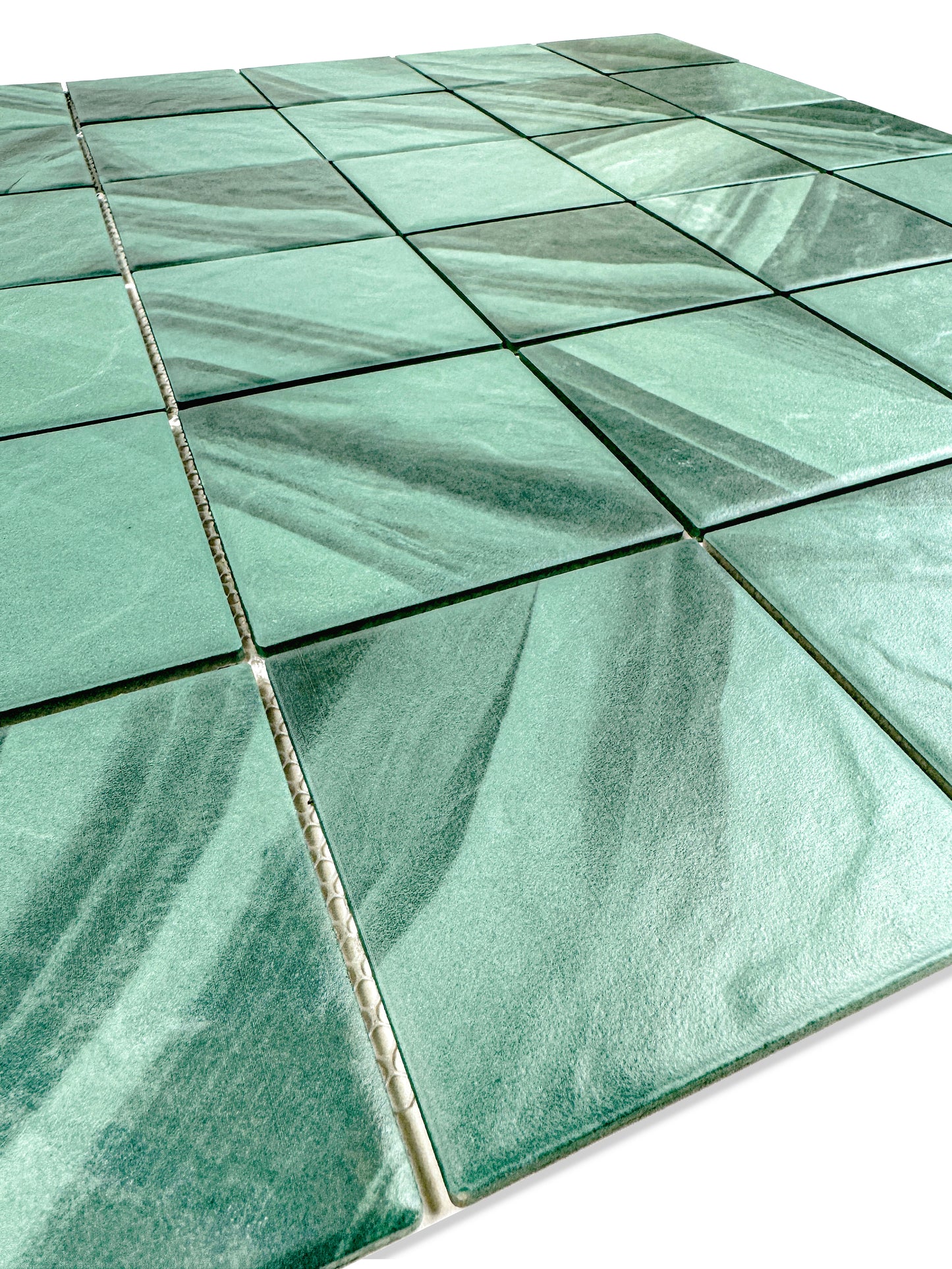 Majestic Naturale Mozambico Forest Green Stone Pattern Porcelain Mosaic