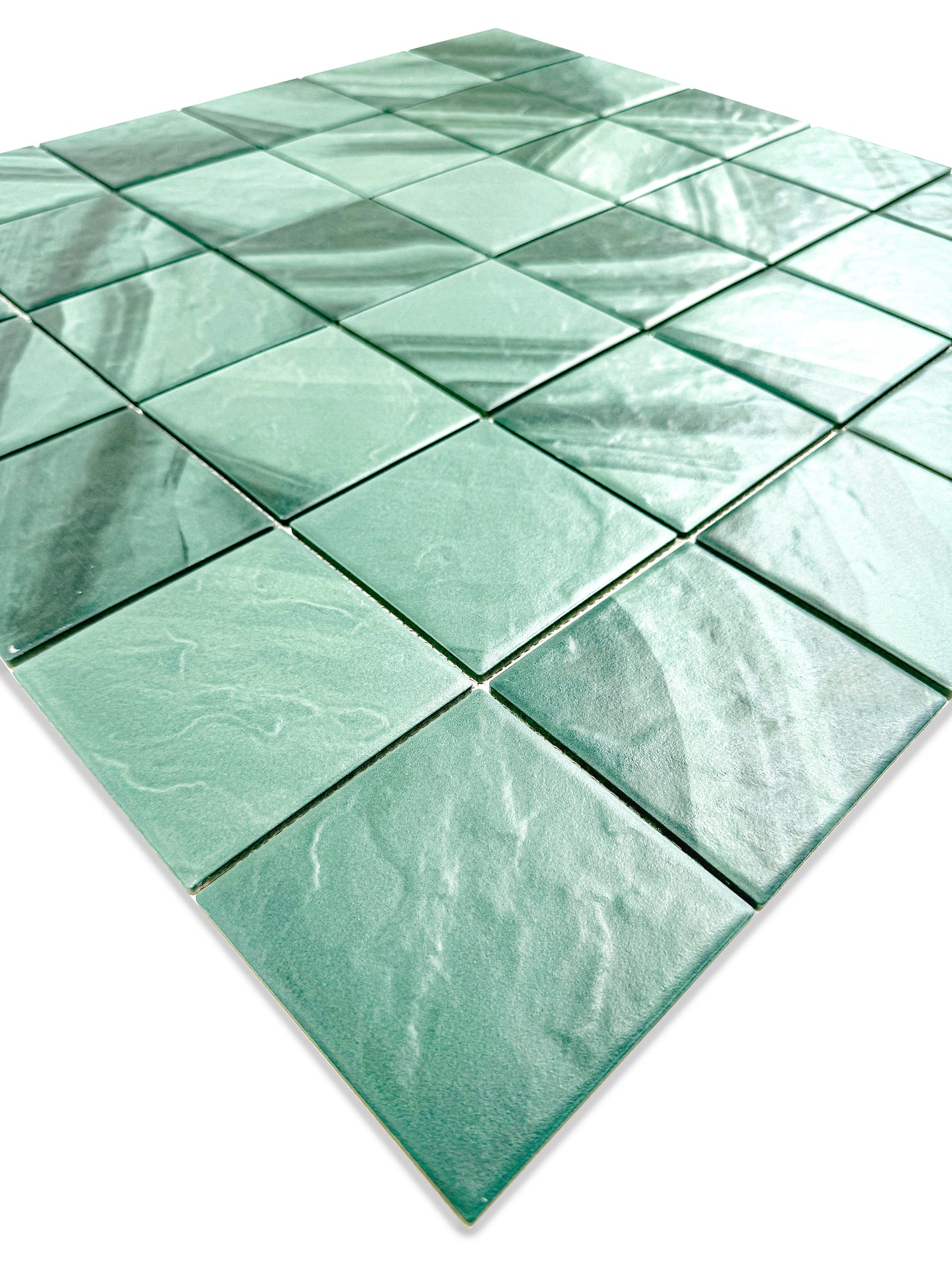 Majestic Naturale Mozambico Forest Green Stone Pattern Porcelain Mosaic