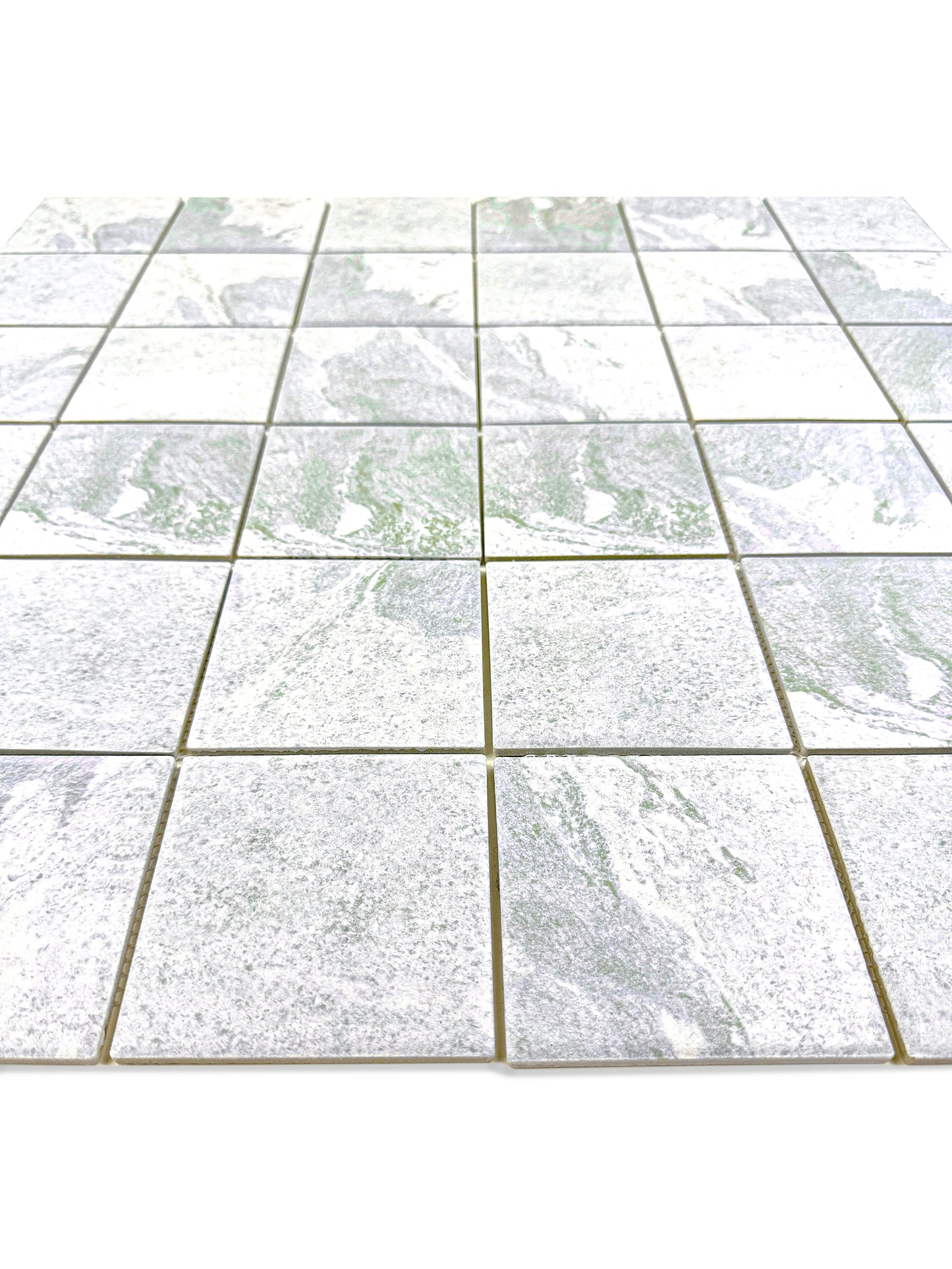 Majestic Naturale Glacier Grey Stone Pattern Flat Surface Porcelain Mosaic
