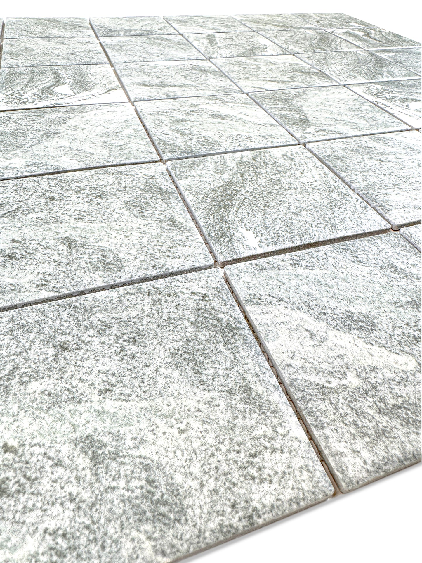 Majestic Naturale Myanmar Grey Stone Pattern Flate Surface Porcelain Mosaic
