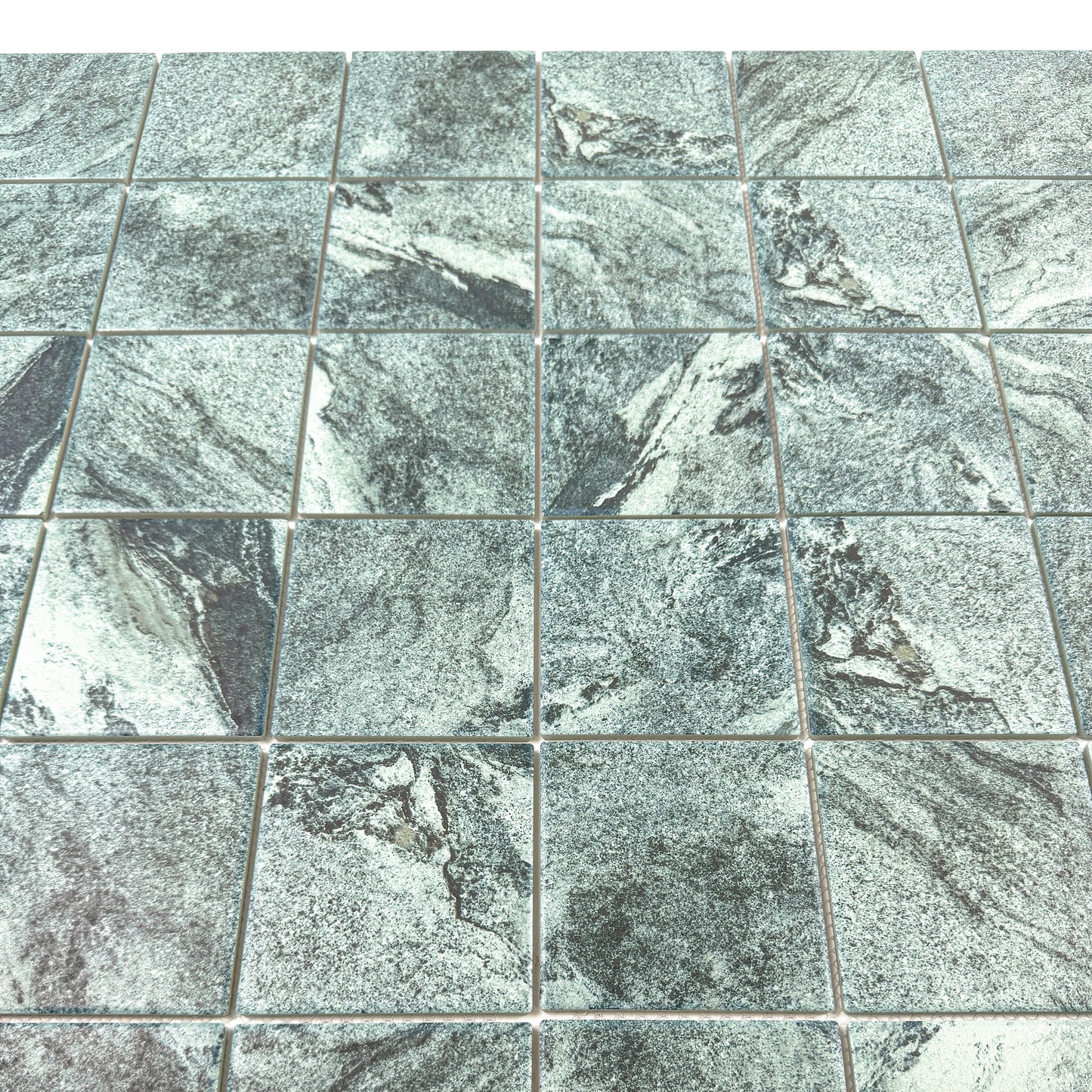 Majestic Naturale Bali Green Stone Pattern Flate Surface Porcelain Mosaic