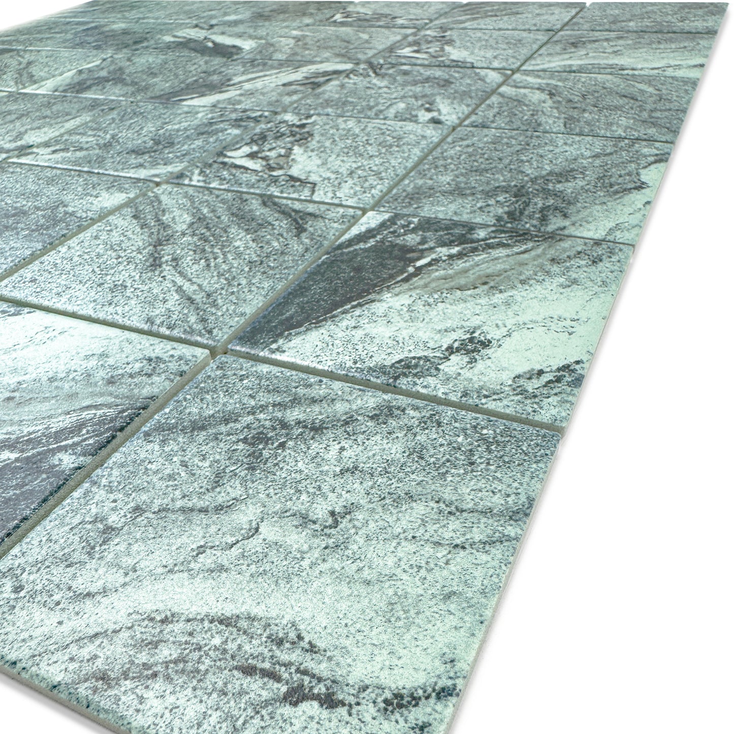 Majestic Naturale Bali Green Stone Pattern Flate Surface Porcelain Mosaic