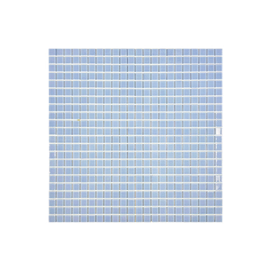 Azure Enchantment Series Sky Blue Crystal Glass Mosaic